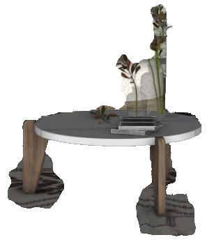 AI-generated coffee table model