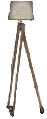 AI-generated floor lamp model